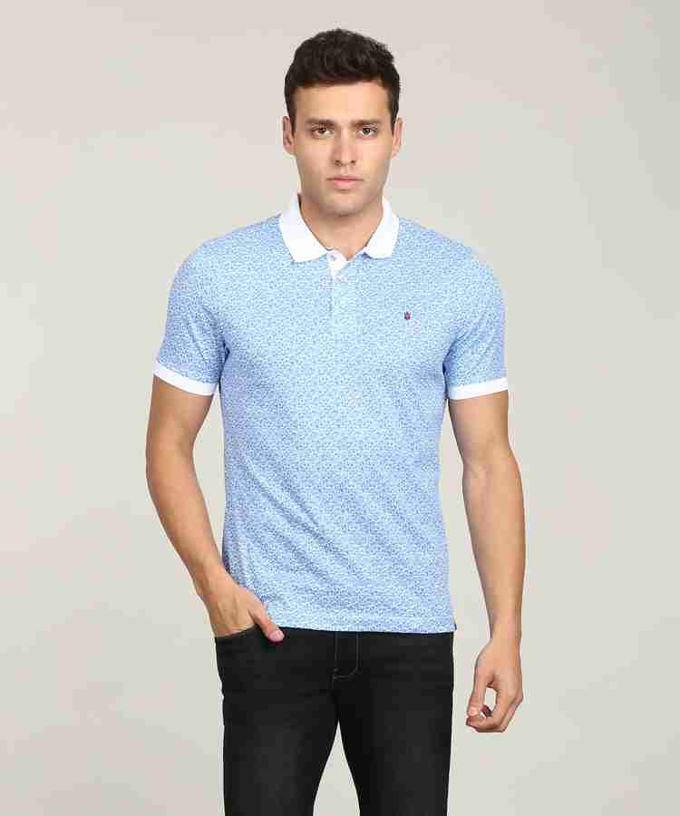 LP LOUIS PHILIPPE Geometric Print Men Polo Neck Blue T Shirt Buy LP LOUIS PHILIPPE Geometric Print Men Polo Neck Blue T Shirt Online at Best Prices in India Flipkart