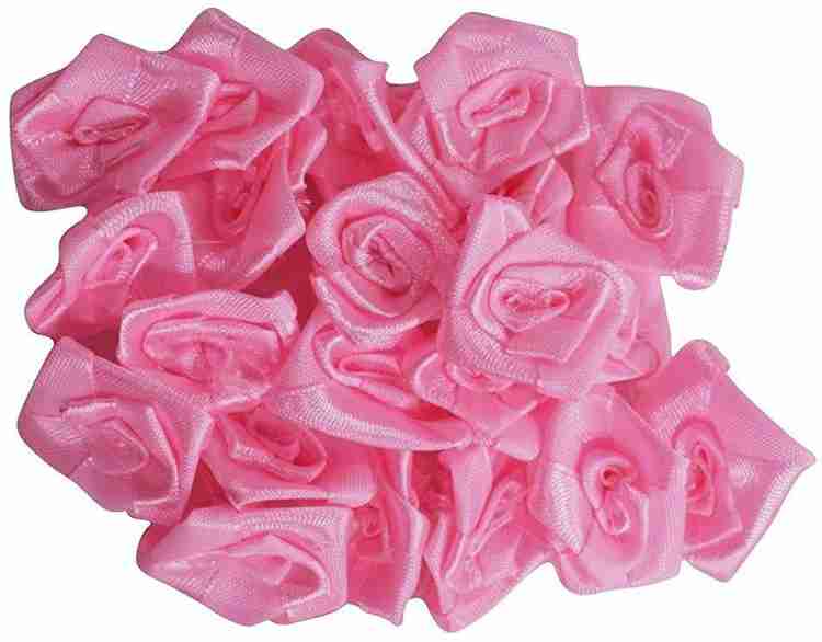Roze Flower Red Handmade Satin Flowers, Packaging Size: 2 Inch at Rs  2/piece in Surat