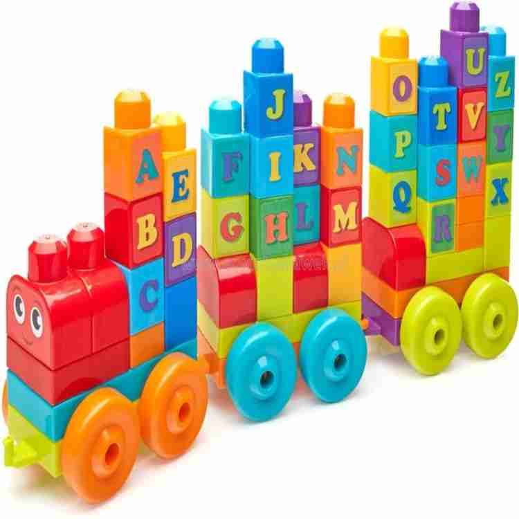 Mega bloks learning train hot sale