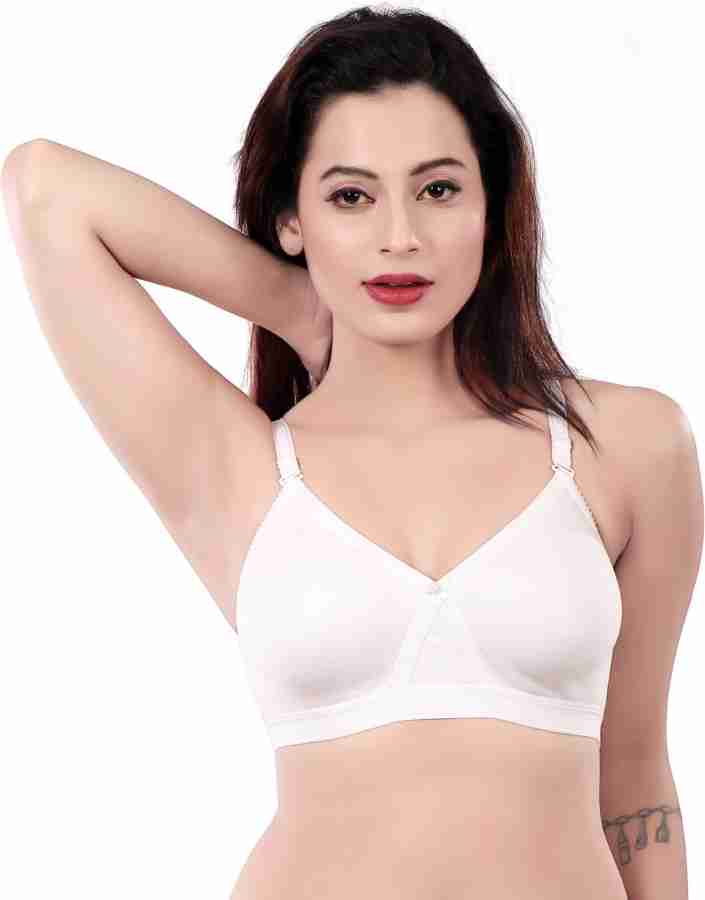 Leiora by Leiora Leiora - Strapless Women's Full Cup Hosiery Bra with  Transparent Strap Inside - Size 38D - Non Padded & Non Wired Full Cup  Brasier Available in WhiteColor Women Full