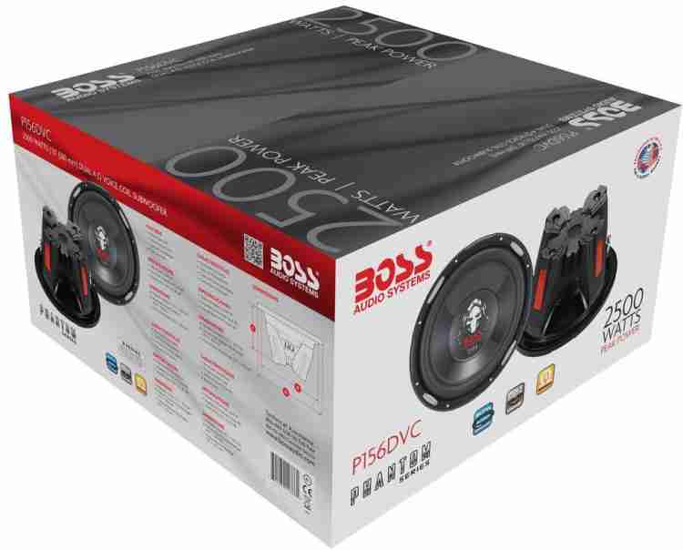 Boss Audio P156DVC P156DVC Phantom - 15 inch DUAL Voice Coil (4 Ohm)  2500-watt Subwoofer Subwoofer Price in India - Buy Boss Audio P156DVC  P156DVC Phantom - 15 inch DUAL Voice Coil (