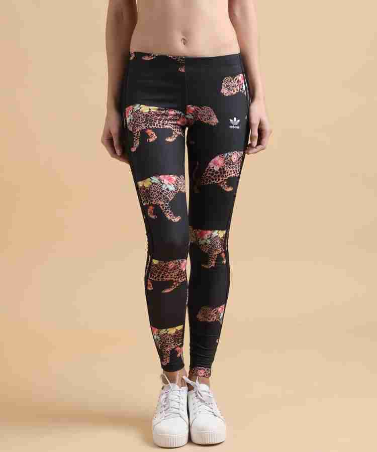 adidas Women's Cheetah Print Leggings-Multi-Color