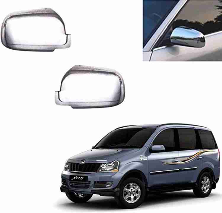 Carsaaz N0572 Side Mirror Cover Chrome Mahindra Xylo Side Garnish