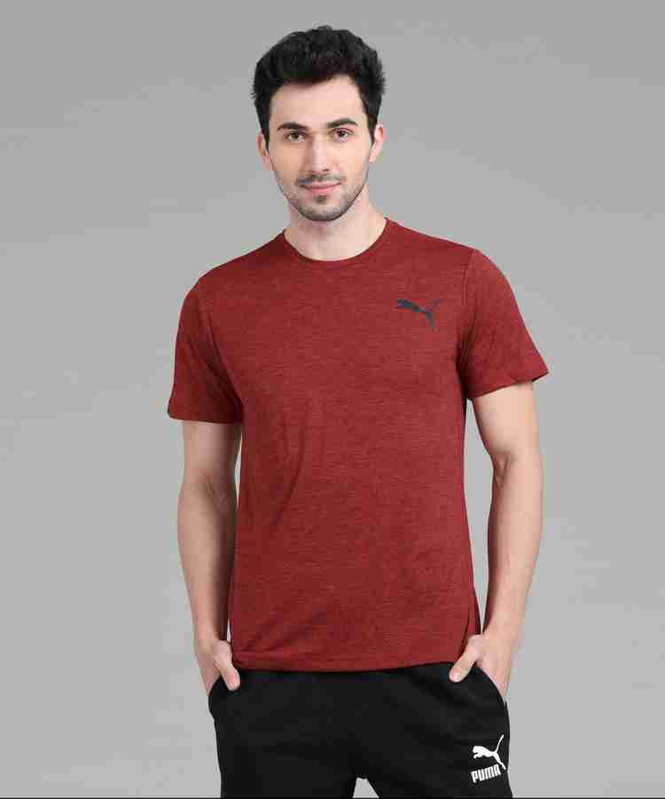 Puma maroon t shirt outlet