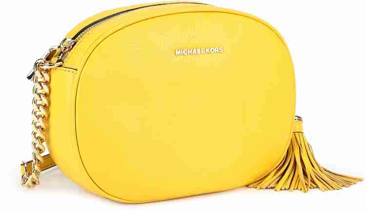 MICHAEL KORS Yellow Sling Bag 30H6GGNM2L SUNFLOWER Price in India Flipkart