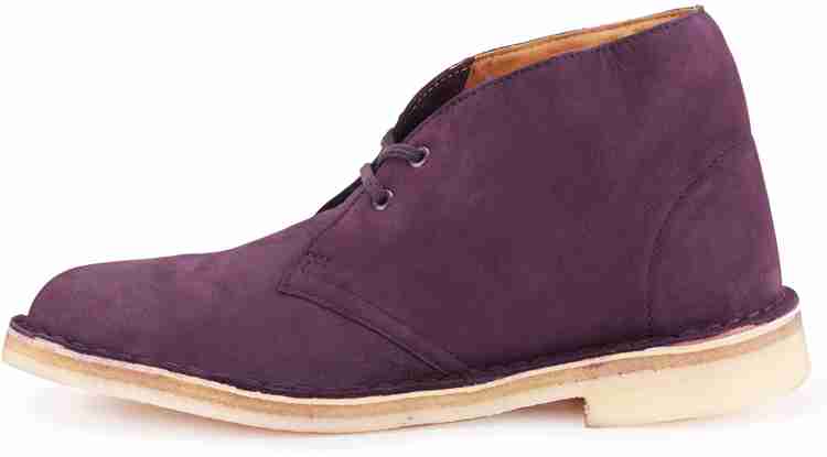 Purple clarks sale desert boots