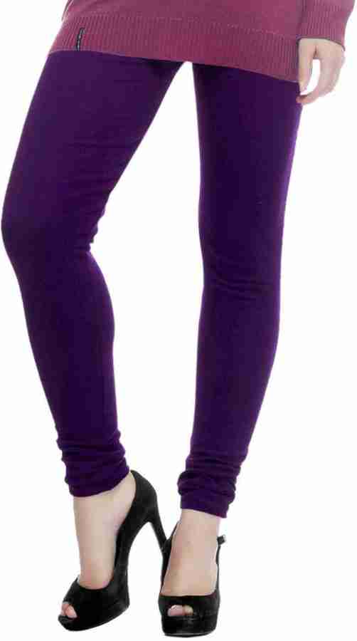 Buy RRTBZ Women's Regular Fit Wool Leggings -XL -Maroon at