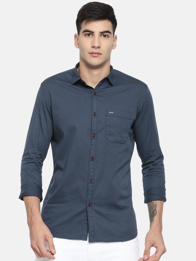 British Club Men Printed Casual Blue Shirt - Buy British Club Men Printed  Casual Blue Shirt Online at Best Prices in India | Flipkart.com
