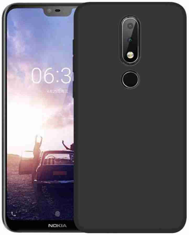 Accessories Kart Back Cover for Nokia 6.1 Plus Black Grip Case