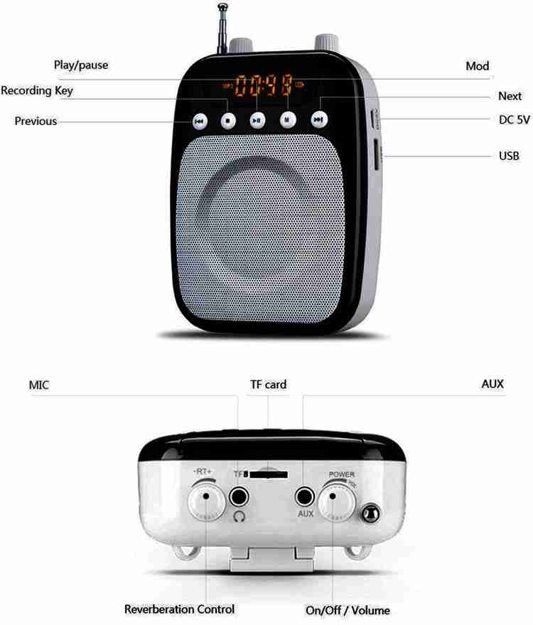 Laploma portable top speaker with mic