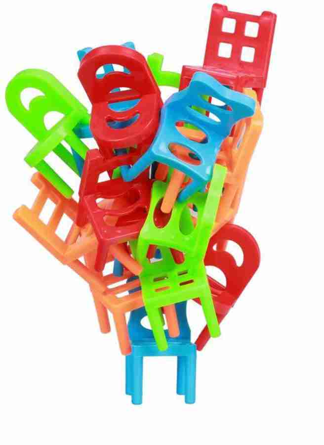 SN toy zone Plastic Chair Balancing Gift Set for Kids Small Stacking