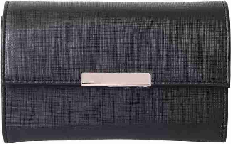Oriflame Women Black Purple Artificial Leather Wallet black