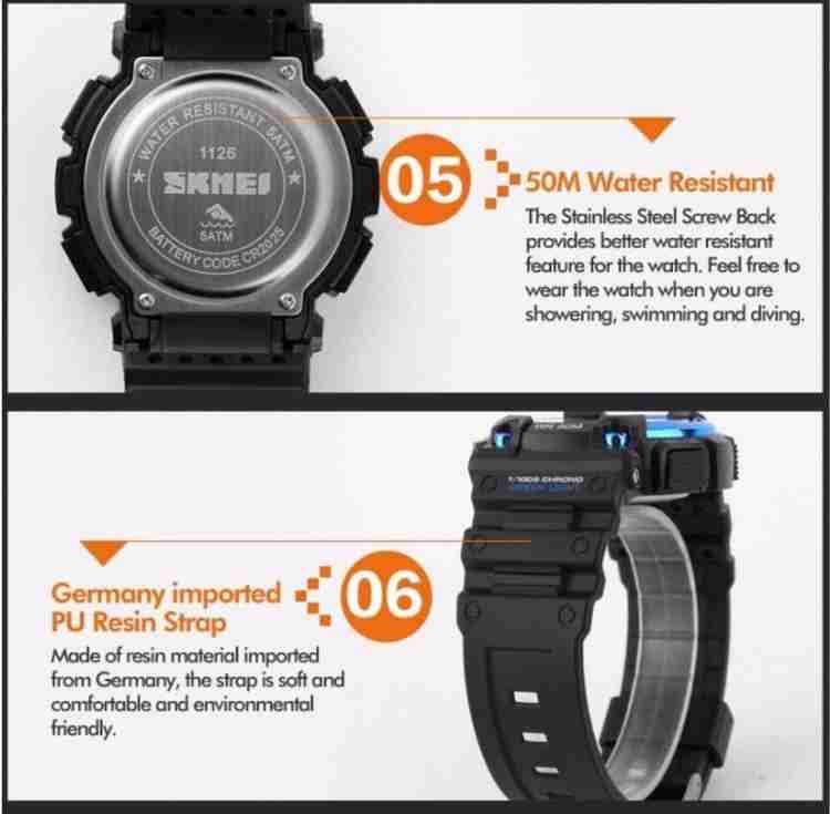 SKMEI 1126 Digital Watch For Men Buy SKMEI 1126 Digital Watch For Men 1126 Online at Best Prices in India Flipkart