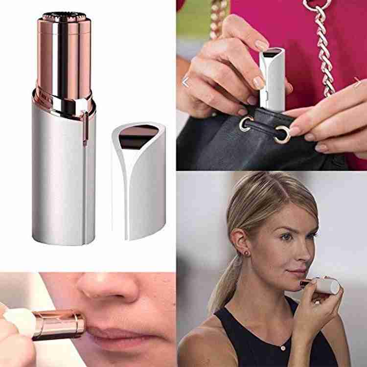 Flawless Facial Hair Remover Epilator Wax Finishing Touch Hair Remover Razor Women Body Face Cordless Electric Hair Removal Painless Lipstick Shaving Tool Battery Operated For Women Cordless Epilator Price in India -