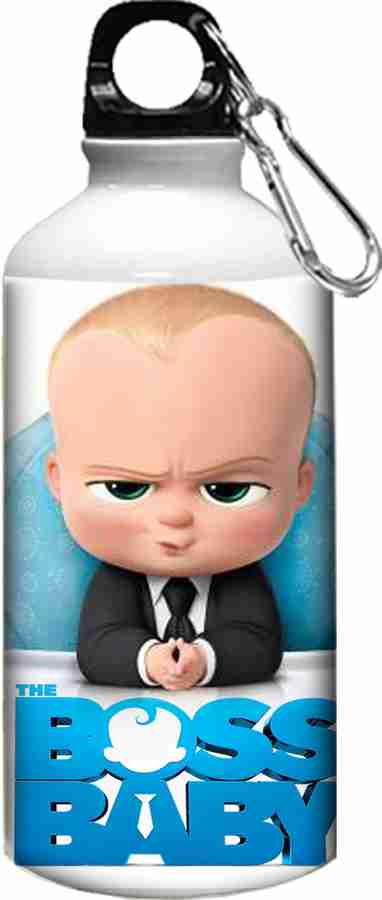 Giftix Boss Baby print 600ml Metal Sipper or Water Bottle for Kids