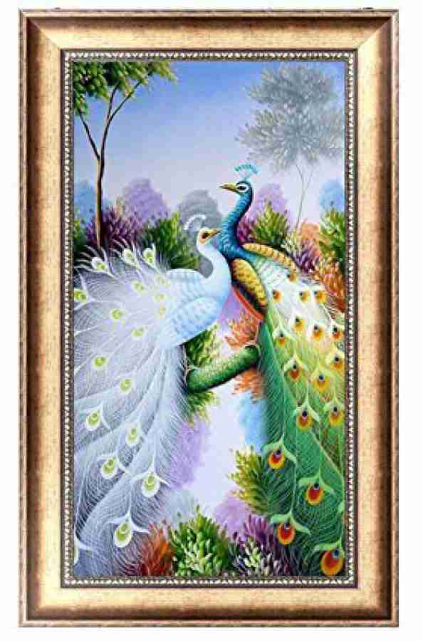 JAGENIE DIY 5D Diamond Painting Peacock Embroidery Cross Crafts