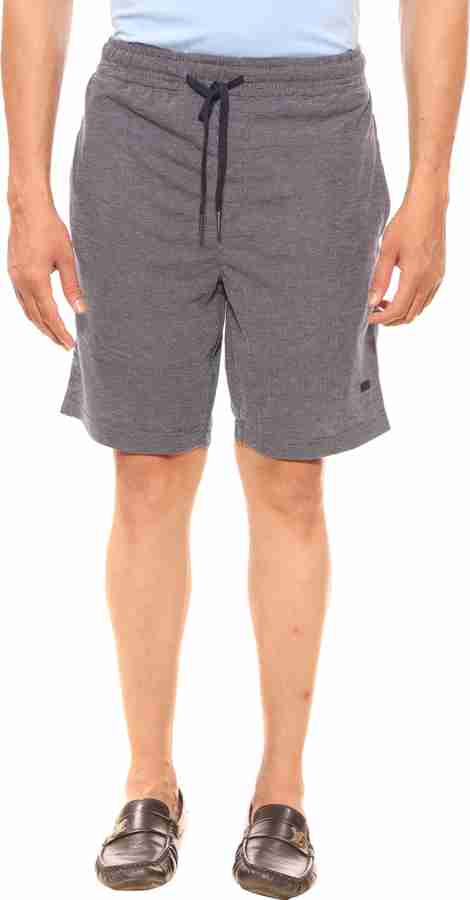 XN REPLAY Self Design Men Dark Blue Regular Shorts Buy XN REPLAY