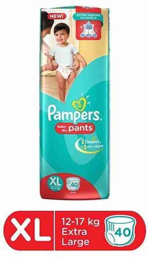 Pampers xl 40 pcs hot sale price