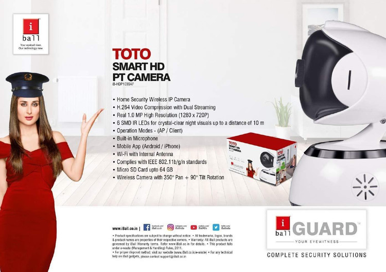 Amazon Iball Home Security Camera IBall HD CCTV Security Camera (4