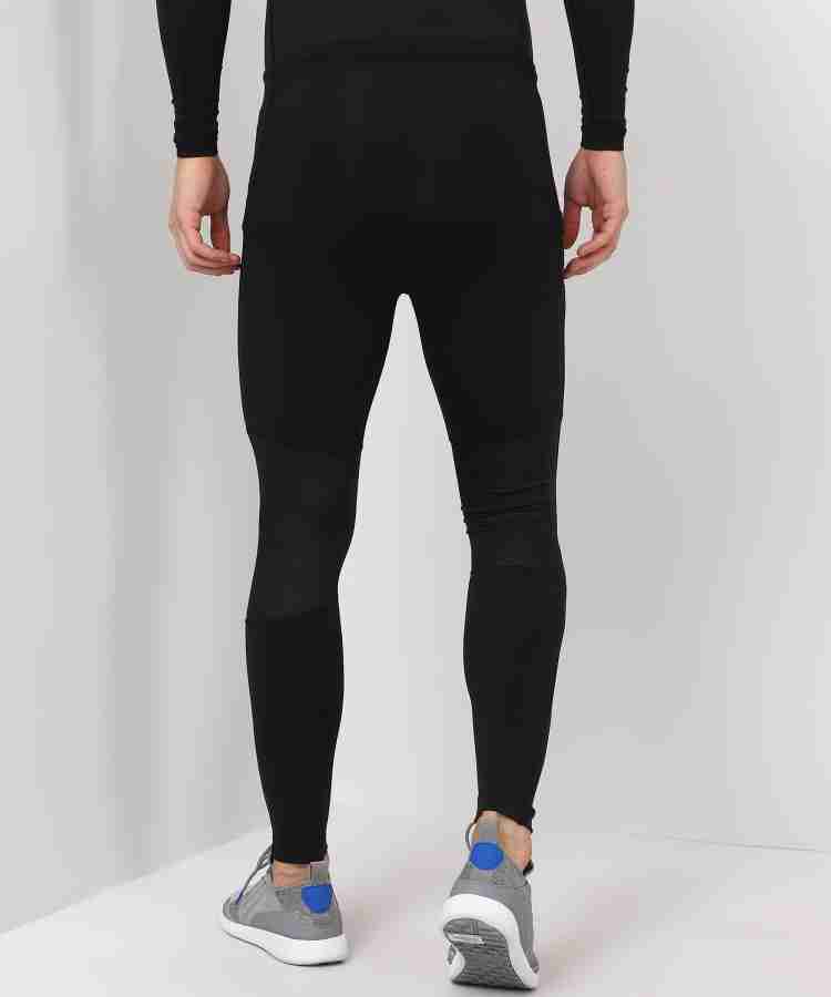 REEBOK Solid Men Black Tights - Buy REEBOK Solid Men Black Tights Online at  Best Prices in India