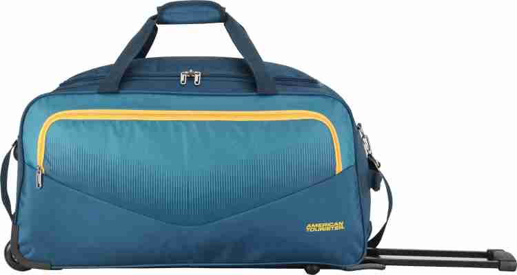 AMERICAN TOURISTER OHIO WHEEL DUFFLE 65 cm BLUE Duffel With Wheels Strolley BLUE Price in India Flipkart