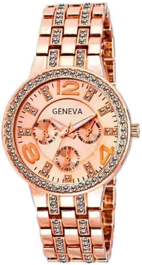 Geneva Rose Gold Girl s Watch Analog Watch For Women Buy Geneva Rose Gold Girl s Watch Analog Watch For Women Rose Gold Women s Watch Online at Best Prices in India Flipkart