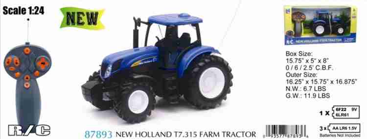 NEW RAY 1 24 Scale Die Cast New Holland T7.315 Farm Tractor with