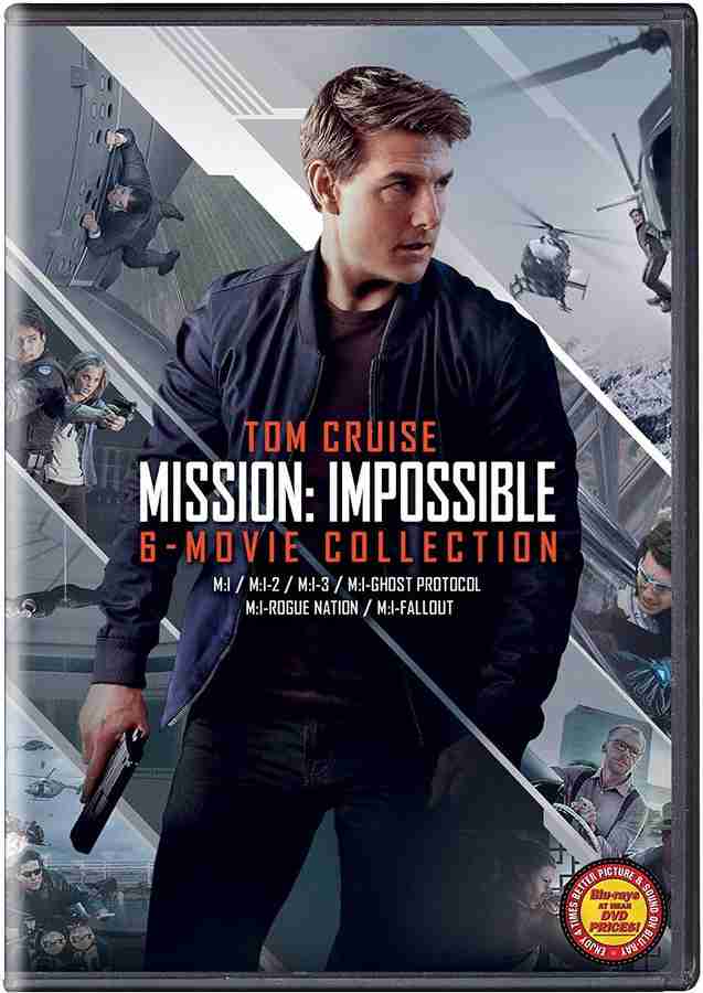Mission Impossible 6 Movies Collection M I M I 2 M I 3 M I 4 Ghost Protocol M I 5 Rogue Nation M I 6 Fallout Price in India Buy Mission Impossible 6 Movies Collection