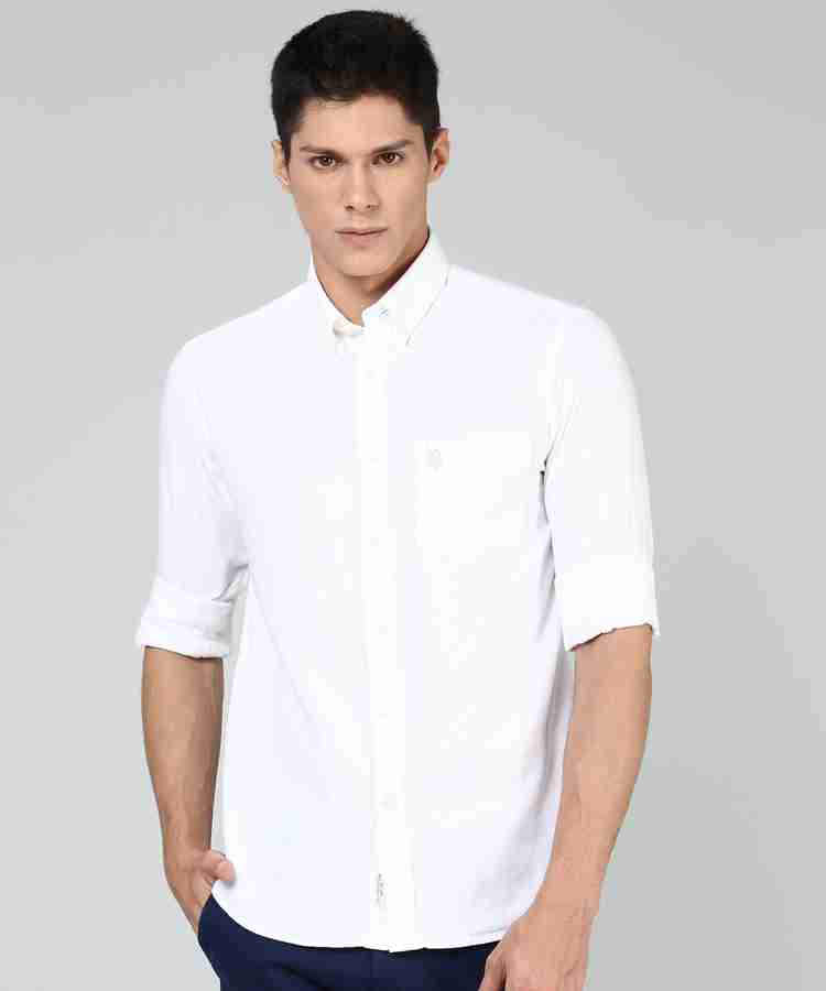 U.S. POLO ASSN. Men Solid Casual White Shirt Buy U.S. POLO ASSN. Men Solid Casual White Shirt Online at Best Prices in India Flipkart