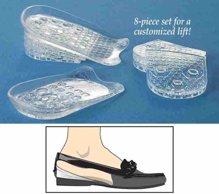 Adjustable shoe heel gel lifts top