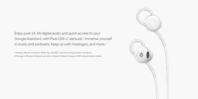 Pixel earbuds usb new arrivals c