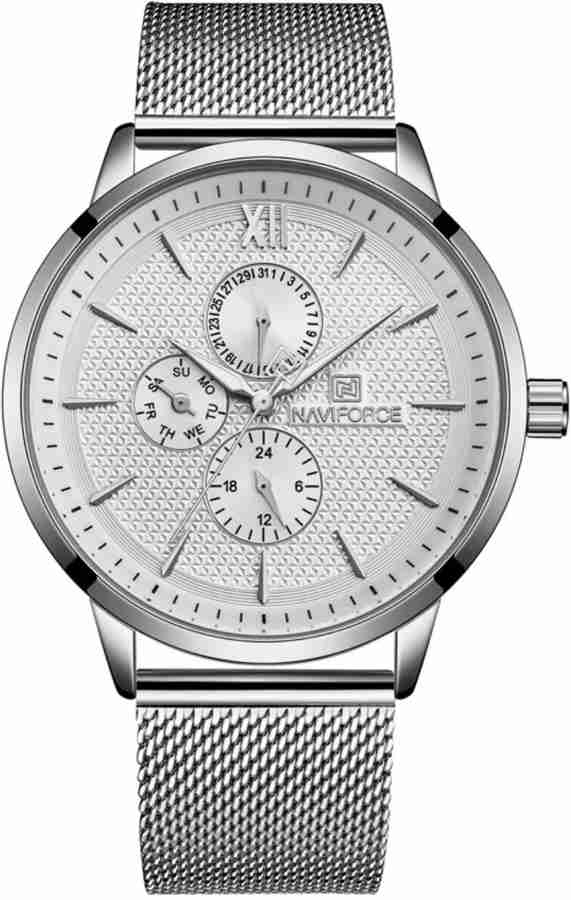 NAVIFORCE 3003 Japanese Quartz Stainless Steel Mesh Waterproof