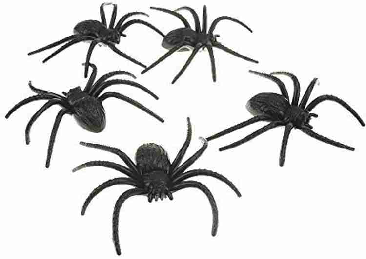 Gocrown Fake Plastic Spiders Realistic for Prank Pack of 12 by