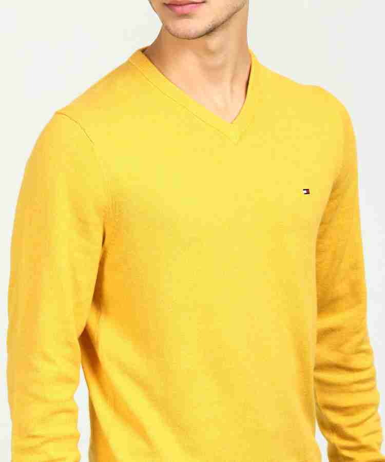 Yellow sweater tommy on sale hilfiger