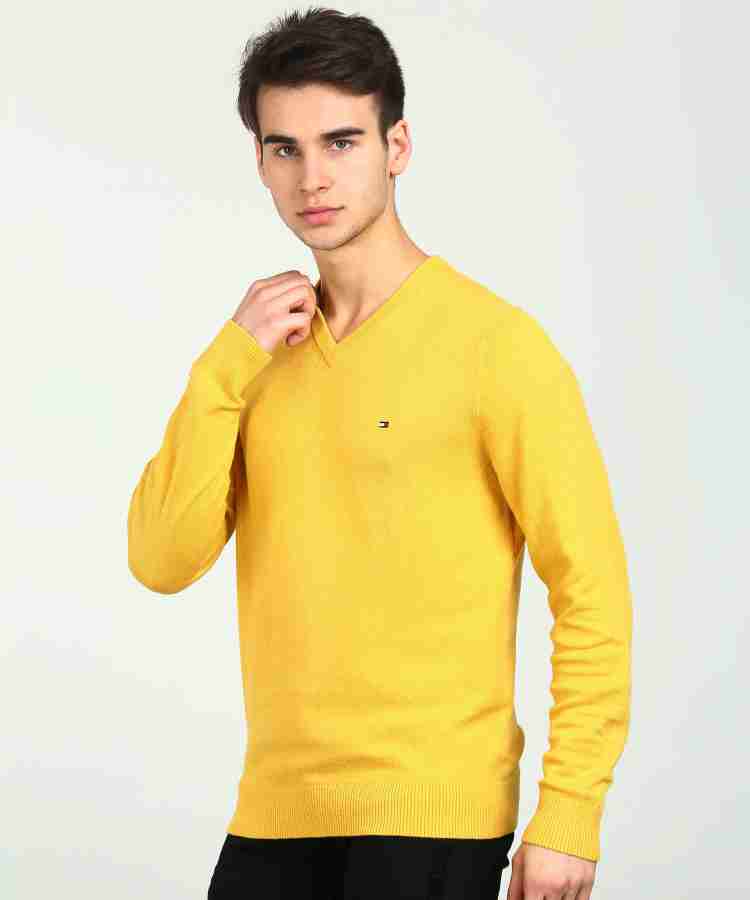 Yellow sale tommy sweater