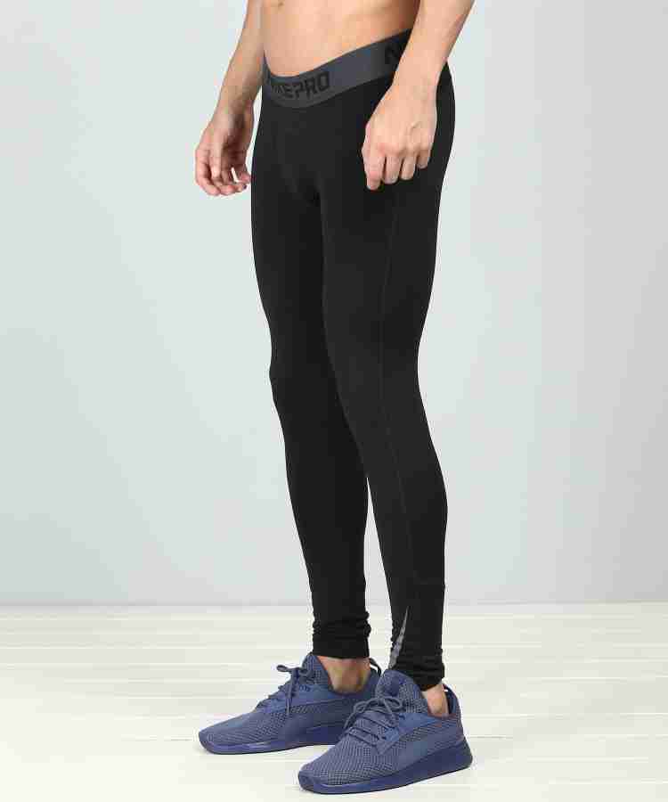 NIKE Solid Men Black Tights - Buy NIKE Solid Men Black Tights Online at  Best Prices in India