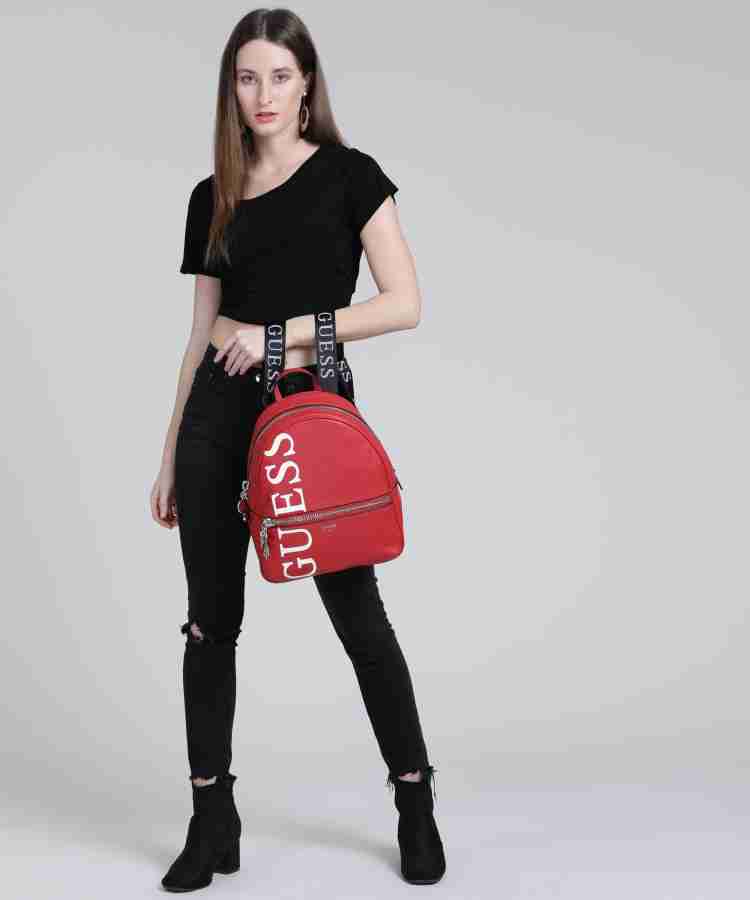 GUESS URBAN CHIC 5 kg Backpack RED Price in India Flipkart