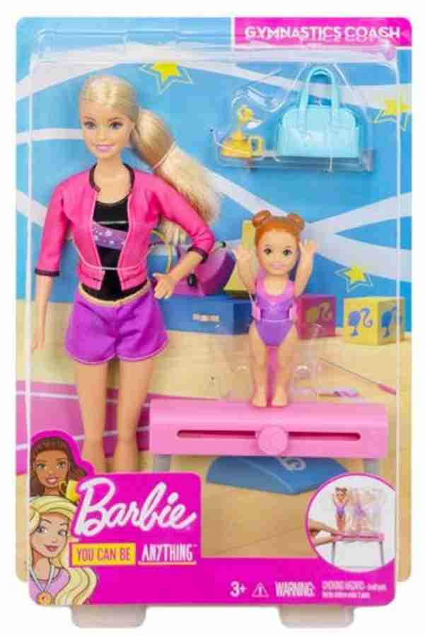 Barbie gymnastic coach dolls sales & playset