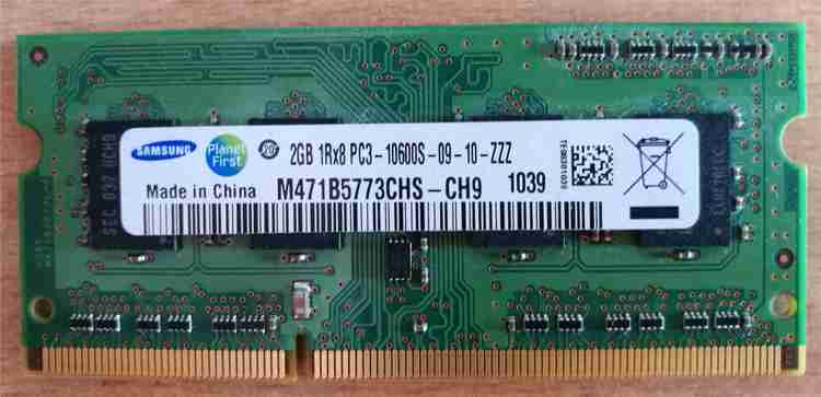 サムスン純正 M378B5773DH0-CH9 コンピューターメモリー 2GB 1Rx8 PC3-10600 497157-D88