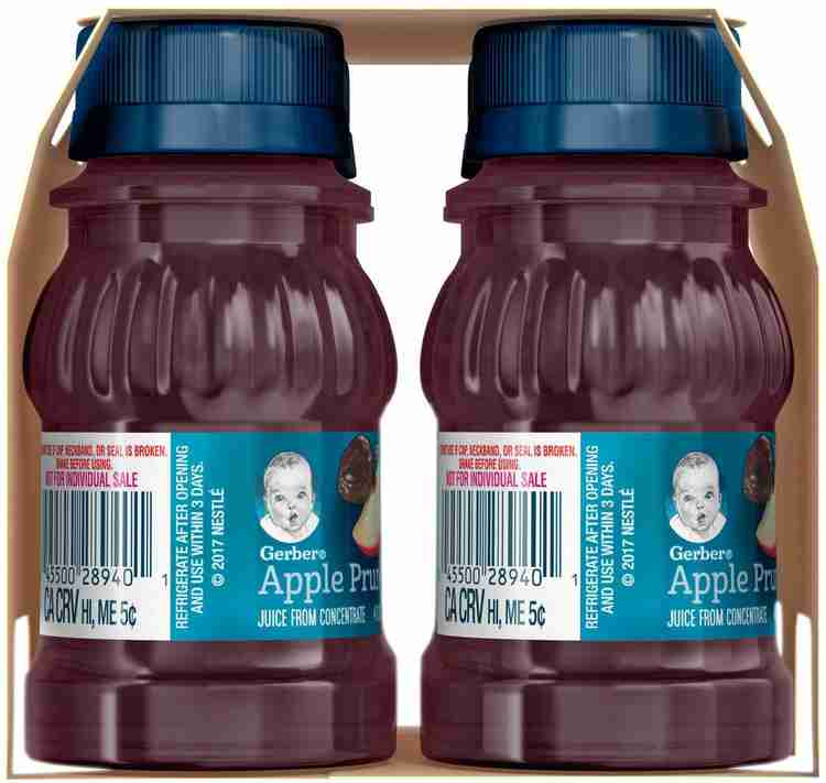 Gerber apple prune juice for best sale newborn constipation