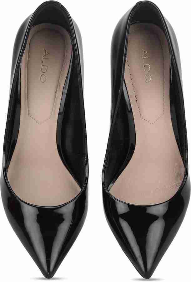 Aldo black patent heels shop