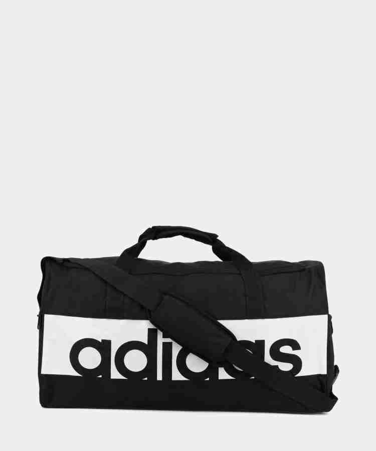 ADIDAS LIN PER TB M Duffel Without Wheels BLACK WHITE WHITE Price in India Flipkart