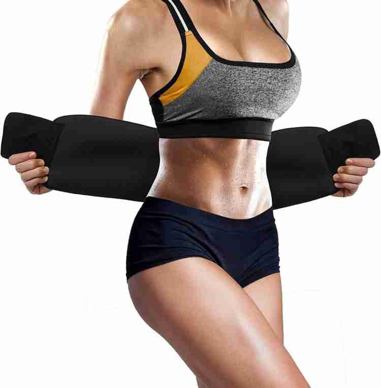 Yash Enterprises Sweat Belt Waist Trimmer Fat Burner Belly Tummy Yoga Wrap  Black Exercise Body Slim Look Belt Free Size Sweat Belt Slimming Belt Price  in India - Buy Yash Enterprises Sweat
