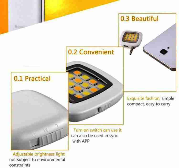 Front camera on sale flash light