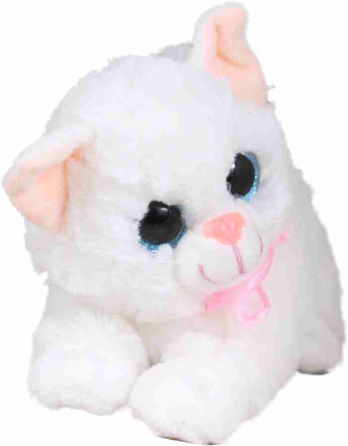 White cat soft store toy