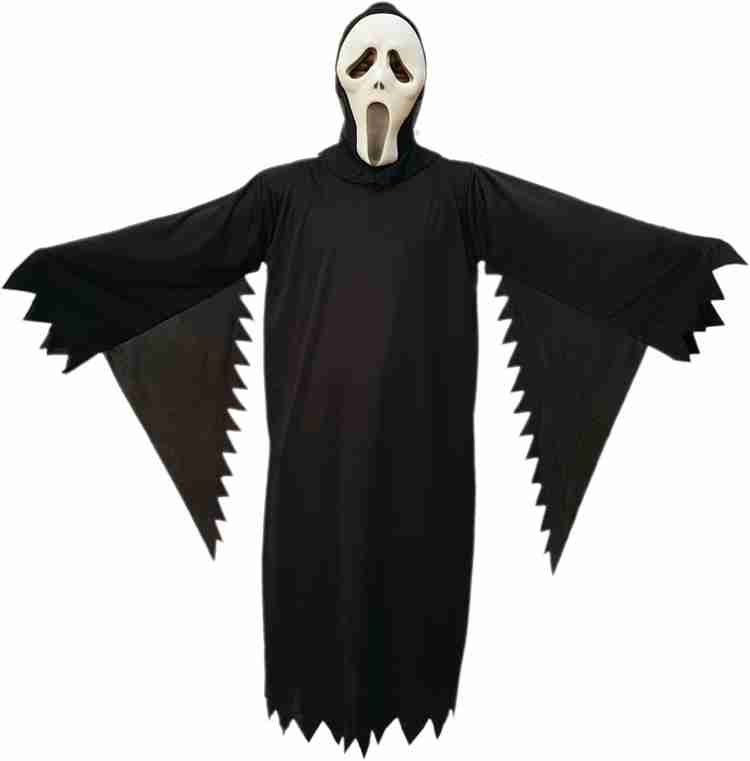 KAKU FANCY DRESSES Black Ghost Horror Costume of Halloween Party
