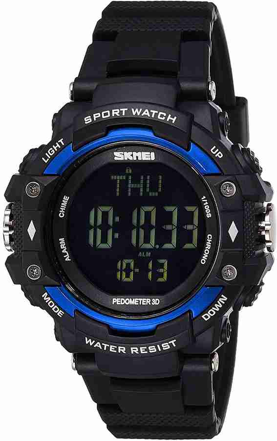 SKMEI Digital Watch For Men Buy SKMEI Digital Watch For Men 1180 Blue Black Digital Pedometer Sports Online at Best Prices in India Flipkart