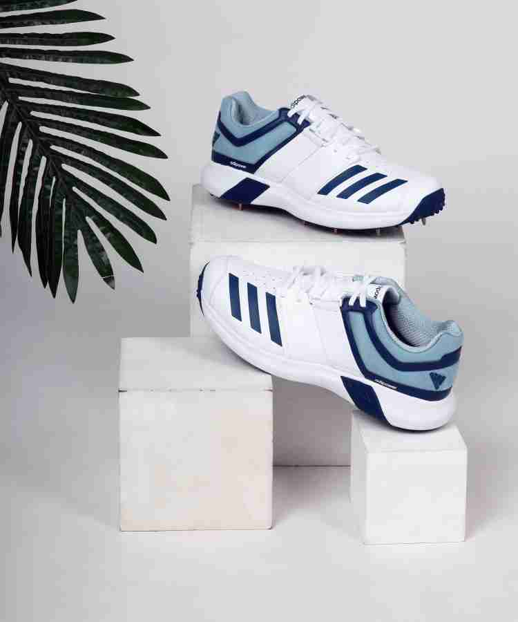 Adidas adipower vector hot sale cricket shoes blue