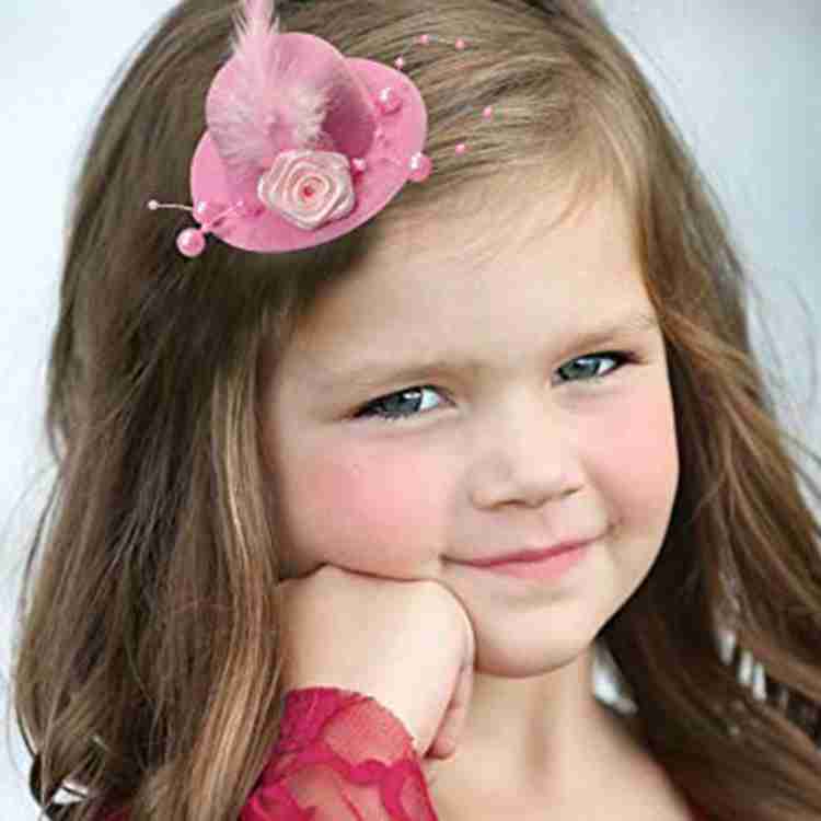 Baby girl cap with hair sales