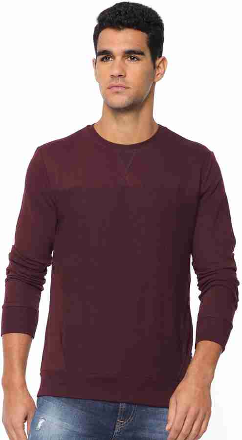 ELABORADO Full Sleeve Solid Men Sweatshirt Buy ELABORADO Full